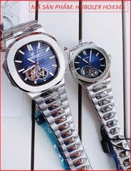 dong-ho-cap-doi-huboler-by-hanboro-automatic-tua-patek-philippe-mat-vuong-xanh-day-kim-loai-silver-chinh-hang-dep-gia-re-timesstore-vn