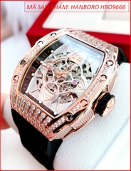 dong-ho-nam-hanboro-automatic-mat-dinh-da-swarovski-rose-gold-day-silicone-timesstore-vn