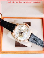 Đồng hồ Nam Hanboro Tourbillon Automatic Lộ Máy Cơ Tự Động