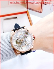 Đồng hồ Nam Hanboro Tourbillon Automatic Lộ Máy Cơ Tự Động