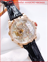 Đồng hồ Nam Hanboro Tourbillon Automatic Lộ Máy Cơ Tự Động