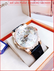 Đồng hồ Nam Hanboro Tourbillon Automatic Lộ Máy Cơ Tự Động (43mm)