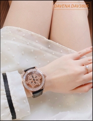 dong-ho-nu-davena-mat-xoay-bong-hoa-tuyet-da-swarovski-rose-gold-day-da-den-dep-gia-re-timesstore-vn