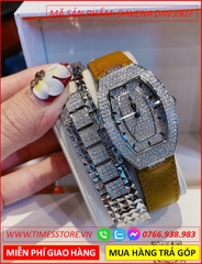 dong-ho-nu-davena-mat-oval-dinh-da-swarovski-day-da-vang-nau-dep-gia-re-timesstore-vn