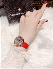 dong-ho-nu-davena-cơ-tu-dong-swarovski-rose-gold-day-da-dep-gia-re-timesstore-vn