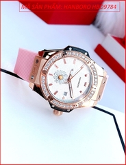 dong-ho-nu-hanboro-mat-tron-rose-gold-hinh-hoa-cuc-silicone-hong-timesstore-vn