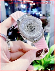 dong-ho-nu-hanboro-mat-vu-tru-da-swarovski-day-silicone-hong-timesstore-vn