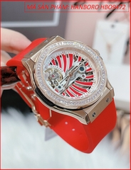 dong-ho-nu-hanboro-co-tu-dong-automatic-mat-tron-rose-gold-day-silicone-do-chinh-hang-dep-gia-re-timesstore-vn