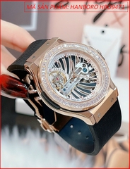 dong-ho-nu-hanboro-tu-dong-automatic-mat-tron-rose-gold-day-silicone-chinh-hang-dep-gia-re-timesstore-vn