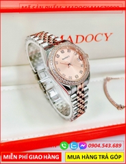 dong-ho-nu-madocy-tua-rolex-mat-rose-gold-day-demi-timesstore-vn