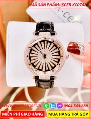 dong-ho-nu-xcer-mat-canh-hoa-xoay-full-da-rose-gold-day-da-timesstore-vn