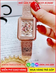 dong-ho-nu-xcer-mat-chu-nhat-lo-may-day-mesh-rose-gold-timesstore-vn