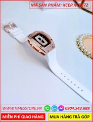dong-ho-nu-xcer-mat-oval-da-rose-gold-day-silicone-trang-timesstore-vn