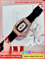 dong-ho-nu-xcer-mat-oval-da-swarovski-rose-gold-day-silicone-timesstore-vn