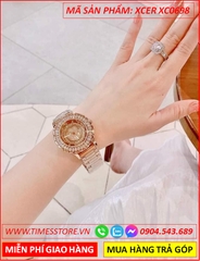 dong-ho-nu-xcer-mat-tron-pha-le-day-kim-loai-rose-gold-timesstore-vn