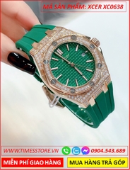 dong-ho-nu-xcer-tua-hublot-da-swarovski-rose-gold-day-cao-su-xanh-timesstore-vn