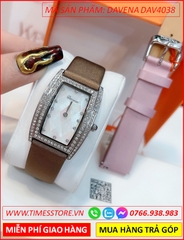 set-dong-ho-nu-davena-mat-chu-nhat-dinh-trai-da-swarovski-silver-day-da-mau-nau-dep-gia-re-timesstore-vn