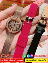 set-dong-ho-nu-davena-mat-tron-day-thep-luoi-mesh-rose-gold-chinh-hang-dep-gia-re-timesstore-vn