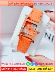 set-dong-ho-nu-madocy-mat-vuong-chia-4-goc-tua-hermes-dinh-da-rose-gold-day-da-cam-thoi-trang-dep-timesstore-vn