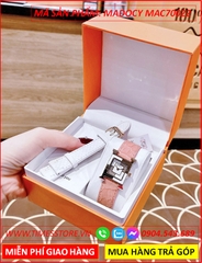 set-dong-ho-nu-madocy-mat-vuong-chia-4-goc-tua-hermes-dinh-da-rose-gold-day-da-hong-thoi-trang-dep-timesstore-vn