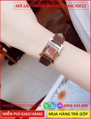 set-dong-ho-nu-madocy-mat-vuong-chia-4-goc-tua-hermes-dinh-da-rose-gold-day-da-nau-thoi-trang-dep-timesstore-vn