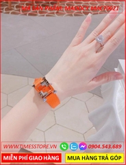 set-dong-ho-nu-madocy-mat-vuong-chia-4-goc-tua-hermes-dinh-da-day-silicone-trang-thoi-trang-dep-timesstore-vn