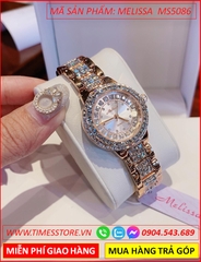 set-dong-ho-nu-melissa-mat-tron-dinh-da-swarovski-day-kim-loai-rose-gold-timesstore