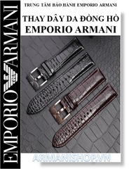 Thay dây da đồng hồ Emporio Armani chính hãng