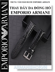 Thay dây da đồng hồ Emporio Armani chính hãng