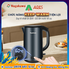 Ấm siêu tốc Nagakawa NAG0319 1.8L