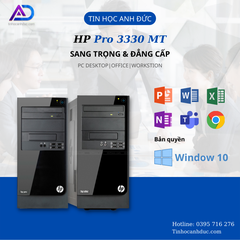 Máy Bộ HP3330 PRO I7 2600/8GB/256GB/DVD/Linux