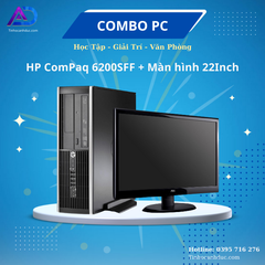 Bộ Máy Tính HP ComPaq 6200 SFF I7 2600/8GB/256GB+ Màn hình HP Led 22 Inch