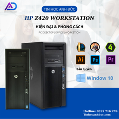 Máy Tính Trạm HP Z420 Workstation Xeon E5-1620 v2/8GB/500GB HDD/ 240GB SSD/Quadro M2000