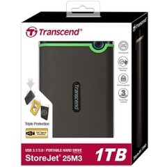 Ổ cứng di động Transcend StoreJet Slim 25M3S 1TB TS1TSJ25M3S