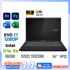 Laptop MSI Summit E14 Flip Evo A12MT-210VN (i7-1280P EVO, Iris Xe graphics, Ram 16GB DDR5, SSD 512GB, 14 Inch QHD+ TouchScreen, Bút cảm ứng)