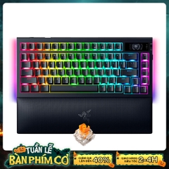 Bàn phím cơ không dây Razer Blackwidow V4 Pro 75% LCD RGB Wireless Hotswap (Razer Sw)