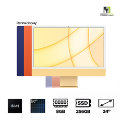 Apple iMac M1 24 Inch 2021 (Apple M1, 8-Cores GPU, Ram 8GB, SSD 256GB, 24 Inch Retina 4.5K)