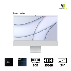 Apple iMac M1 24 Inch 2021 (Apple M1, 7-Cores GPU, Ram 8GB, SSD 256GB, 24 Inch Retina 4.5K)