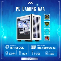 PC GAMING-AAA i5K-4060 (i5-14600K, RTX 4060 OC 8GB, Ram 32GB, SSD 512GB, 650W)