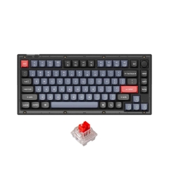 Bàn phím cơ Keychron V1 Full Assembled Knob Black Translucent Led RGB HotSwap Keychron K Pro Switch Red / Blue / Brown