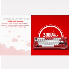 Bàn phím cơ không dây AKKO 5075B Plus World Tour Viet Nam RGB Hotswap (Akko Sw)
