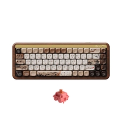 Bàn phím cơ không dây AKKO MU01 Walnut Wooden Case RGB Hotswap (AKKO Sw)