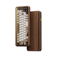 Bàn phím cơ không dây AKKO MU01 Walnut Wooden Case RGB Hotswap (AKKO Sw)