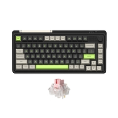 Bàn phím cơ không dây FL-Esports CMK75 SAM Desert Grey 3 Mode Led RGB HotSwap FLCMMK Ice Switch Pink/Violet