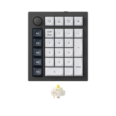 Bàn phím cơ không dây Numpad Keychron Q0 Max Carbon Black RGB Knob Hotswap (Gateron Sw)