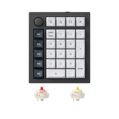 Bàn phím cơ không dây Numpad Keychron Q0 Max Carbon Black RGB Knob Hotswap (Gateron Sw)