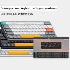 Bàn phím cơ không dây Nuphy Air60 V2 RGB Hotswap (Nuphy Sw)