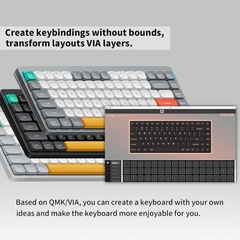 Bàn phím cơ không dây NuPhy Air75 V2 RGB Hotswap (Nuphy Sw)