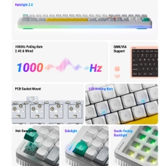 Bàn phím cơ không dây NuPhy Halo96 V2 RGB Hotswap (Nuphy Sw)