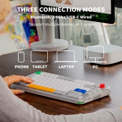 Bàn phím cơ không dây NuPhy Kick75 Hybrid Low Profile RGB Hotswap (Nuphy Sw)